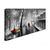 abordables Peintures paysages-peinture à l'huile à la main peint à la main art mural moderne romantique parc vue sur la rue décoration de la maison décor roulé toile pas de cadre non étiré