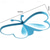 cheap Flush Mounts &amp; Semi Flush Mounts-LED Ceiling Light 50 cm Circle Design Flush Mount Lights Metal Artistic Style Stylish Painted Finishes Modern Butterfly Design Kids Room Children&#039;s Bedroom 220-240V