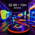 voordelige waterdichte stripverlichting-led strip licht 2x5m 32.8ft led uv zwart licht strip kit 600 eenheden uv lamp kralen 12v flexibele blacklight armaturen 10m led lint waterdicht voor indoor fluorescerende dansfeest podium verlichting