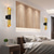 cheap Indoor Wall Lights-LED Wall Light Bedside Light Black and Gold Design Modern Luxury Style Flush Mount wall Lights Living Room Shops Cafes Iron Wall Light IP20 110-120V 220-240V