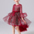 cheap Party Dresses-Kids Girls&#039; Dress Sequin Long Sleeve Party Birthday Graduation Sparkle Princess Sweet Polyester Midi 4-13 Years Red Blue