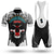 cheap Cycling Jersey &amp; Shorts / Pants Sets-21Grams Men&#039;s Cycling Jersey with Bib Shorts Short Sleeve Mountain Bike MTB Road Bike Cycling Graphic Skull Design Clothing Suit Black Spandex 3D Pad Breathable Soft Sports Clothing Apparel Cycling