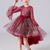 cheap Party Dresses-Kids Girls&#039; Dress Sequin Long Sleeve Party Birthday Graduation Sparkle Princess Sweet Polyester Midi 4-13 Years Red Blue