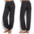 economico Pantaloni da donna-listha casual soft yoga harem pants donna pantaloni larghi larghi sportivi a vita alta d grigio