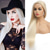 cheap Synthetic Trendy Wigs-Blonde Wigs for Women Synthetic Wig Natural Straight Middle Part Wig Light Golden Synthetic Hair Women's Cosplay Party Christmas Party Wigs