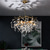baratos Candeeiros de Lustre-led pendente de cristal lustre moderno luxo 67 cm metal pintado acabamentos 110-120v 220-240v