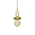 abordables Diseño cluster-Lámpara colgante led de vidrio, luz de isla moderna, luz de noche, 16 cm, diseño único, estilo nórdico, 220-240 v, 110-120 v
