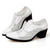ieftine Pantofi Oxford-pantofi oxford pentru bărbați, roșu și negru, din piele lăcuită, cu toc bloc, cu imprimeu geometric – încălțăminte formală pentru petrecere și dans
