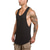 billiga Gym-toppar-herrtröjor träningströjor bodybuilding stringer linne ärmlös fitnessväst (grå (inget tryck inget huva), x-large)