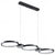 voordelige Cirkelontwerp-led hanglamp keukeneiland licht cirkel ring ontwerp zwart 95 cm kroonluchter metaal artistieke stijl moderne stijl stijlvolle geschilderde afwerkingen 220-240v