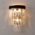 economico Luci da parete-lampade da parete moderne in cristallo applique da parete grigio trasparente camera da letto negozi caffè applique da parete in cristallo 220-240v 110-120v 5 w