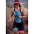 Χαμηλού Κόστους Ρούχα για Τρίαθλο-Γυναικεία Αμάνικο Ολόσωμη στολή για τρίαθλο Τριφόρι Ποδηλασία Βουνού Ποδηλασία Δρόμου Λευκό Ροζ Μπλε Γραφική Σχέδιο Ποδήλατο Γρήγορο Στέγνωμα Σκούπισμα ιδρώτα Αθλητισμός Γραφική Με Μοτίβο Αστείος