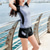 Χαμηλού Κόστους Rash guard πουκάμισα &amp; rash guard κοστούμια-Γυναικεία Μαγιό γιλέκο Προστασία από τον ήλιο UV UPF50+ Αναπνέει Κοντομάνικο Μαγιό 2 τεμάχια Κολύμβηση Σέρφινγκ Εκτυπωμένο Καλοκαίρι / Ελαστικό / Γρήγορο Στέγνωμα / Γρήγορο Στέγνωμα