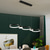 voordelige Cirkelontwerp-led hanglamp keukeneiland licht cirkel ring ontwerp zwart 95 cm kroonluchter metaal artistieke stijl moderne stijl stijlvolle geschilderde afwerkingen 220-240v
