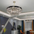 baratos Candelabros de Cristal-Lustre de cristal com candelabro de cristal de luxo redondo 80cm lanterna Desgin aço inoxidável galvanizado LED 220-240V 110-120V