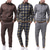 voordelige basis trainingspakken-activewear sets voor heren - winter klassiek geruit trainingspak met lange mouwen - sweatshirtjack met volledige ritssluiting en broek voor heren - stijlvolle sportkleding voor herengymnastiek - kerstcadeaus voor mannen