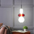 abordables Diseño cluster-Lámpara colgante led de vidrio, luz de isla moderna, luz de noche, 16 cm, diseño único, estilo nórdico, 220-240 v, 110-120 v
