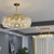 economico Candelabri di Cristallo-led lampadario a sospensione lampadario di cristallo isola luce 80 cm 100 cm lanterna desgin metallo elettrolitico moderno 220-240 v 110-120 v