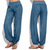 billige Bukser til kvinner-listha casual myke yoga harembukser kvinner høy midje sport løse baggy bukser d grå