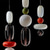 abordables Diseño cluster-Lámpara colgante led de vidrio, luz de isla moderna, luz de noche, 16 cm, diseño único, estilo nórdico, 220-240 v, 110-120 v