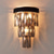 economico Luci da parete-lampade da parete moderne in cristallo applique da parete grigio trasparente camera da letto negozi caffè applique da parete in cristallo 220-240v 110-120v 5 w