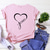 Χαμηλού Κόστους Γυναικεία T-Shirts-Γυναικεία Μπλουζάκι Γραφική Σχέδιο Κοντομάνικο Υψηλής Ποιότητας Άριστος Ροζ-Μαύρο Γκρι-μαύρο Κρασί κόκκινο-λευκό Τ