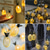 economico Striscie luci ad energia solare-luci solari all&#039;aperto led luci stringa a forma di ananas 7m 30led lucine per patio casa festa di nozze camera da letto compleanno hawaiano tropicale decorazione tiki (bianco caldo)