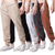 abordables Pantalons pour hommes-Homme Pantalon de yoga Pantalon Jogging Bas Couleur unie Respirable Coton Poches latérales Cordon Blanche Noir gris foncé / Athlétique / Athleisure