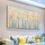 cheap Floral/Botanical Paintings-Oil Painting Hand Painted Vertical Abstract Landscape Contemporary Modern Rolled Canvas (No Frame)