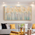 cheap Floral/Botanical Paintings-Oil Painting Hand Painted Vertical Abstract Landscape Contemporary Modern Rolled Canvas (No Frame)