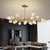 baratos Estilo Sputnik-led pendant light luxo moderno lustre 64/84/90/100 cm sputnik design cobre estilo formal sputnik latão moderno estilo nórdico 220-240v 110-120v