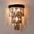 economico Luci da parete-lampade da parete moderne in cristallo applique da parete grigio trasparente camera da letto negozi caffè applique da parete in cristallo 220-240v 110-120v 5 w