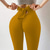 cheap Yoga Leggings &amp; Tights-Women&#039;s Sports Gym Leggings Yoga Pants High Waist Spandex White Black Yellow Winter Tights Leggings Solid Color Tummy Control Butt Lift Quick Dry Scrunch Butt Seamless Tie Back Clothing Clothes Yoga