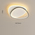 voordelige Dimbare plafondlampen-led plafondlamp modern eenvoudig basic 37cm 46cm geometrische vormen verzonken verlichting metalen moderne stijl geometrische geschilderde afwerkingen 220-240v 110-120v