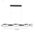 voordelige Cirkelontwerp-led hanglamp keukeneiland licht cirkel ring ontwerp zwart 95 cm kroonluchter metaal artistieke stijl moderne stijl stijlvolle geschilderde afwerkingen 220-240v