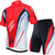 cheap Cycling Jersey &amp; Shorts / Pants Sets-21Grams® Men&#039;s Short Sleeve Cycling Jersey with Shorts Mountain Bike MTB Road Bike Cycling Red Graphic Design Bike Quick Dry Moisture Wicking Sports Graphic Design Clothing Apparel / Stretchy