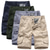 cheap Hiking Trousers &amp; Shorts-Men&#039;s Cargo Shorts Hiking Shorts Military Summer Outdoor Regular Fit 10&quot; Ripstop Breathable Quick Dry Multi Pockets Shorts Bottoms Knee Length Black Army Green Cotton Hunting Fishing Climbing 30 32