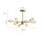 baratos Estilo Sputnik-led pendant light luxo moderno lustre 64/84/90/100 cm sputnik design cobre estilo formal sputnik latão moderno estilo nórdico 220-240v 110-120v