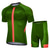 cheap Cycling Jersey &amp; Shorts / Pants Sets-21Grams® Men&#039;s Short Sleeve Cycling Jersey with Shorts Mountain Bike MTB Road Bike Cycling Green Red Blue Graphic Design Bike Quick Dry Moisture Wicking Sports Graphic Grid / Plaid Vertical Stripes