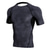billige Løpetrøyer-menns kompresjonsskjorte hurtigtørkende løpefitness sport-t-skjorte med korte ermer mannskapshals, hvit, xxx-large