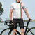 billige Cykeltrøjer-OUKU Herre Cykeltrøje Kortærmet Bjerg Cykling Vej Cykling Grafisk Italien Toppe Hvid Rød Navyblå Spandex Åndbart Svedtransporende Refleksbånd Sport Tøj