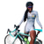 preiswerte Radtrikot und Shorts / Hosen Sets-Langarm-Radtrikot mit Shorts Triathlon-Tri-Anzug weißes Fahrrad schnell trocknend gemusterte Sportbekleidung Bekleidung