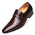 ieftine Formal-mocasini din piele artificială cu model de crocodil maro pentru bărbați - pantofi rochii eleganti pentru ocazii formale