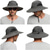 זול אביזרי לבוש לטיולים-כובע שמש קיץ חיצוני עמיד למים UPF50+ הגנת UV נושם כובע פוליאסטר אפור בהיר אפור כהה ירוק צבא ל / ייבוש מהיר