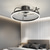 economico Lampade da soffitto con dimmer-ventilatore da soffitto a led luce 45 55 cm ventilatore da soffitto dimmerabile metallo modello animali finiture verniciate led moderno 220-240v