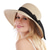 tanie Akcesoria do odzieży turystycznej-damska plaża słońce słomkowy kapelusz uv upf50 travel składane rondo letnia czapka uv