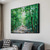 cheap Landscape Paintings-Oil Painting Handmade Hand Painted Wall Art Green Scenery Abstract Pictures Home Decoration Decor Stretched Frame Ready to Hang
