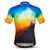 cheap Cycling Jerseys-21Grams Men&#039;s Cycling Jersey Short Sleeve Mountain Bike MTB Road Bike Cycling Graphic Gradient 3D Jersey Top Black / Orange Yellow Royal Blue Cycling Breathable Ultraviolet Resistant Sports Clothing