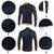 abordables Maillots Hombre-Hombre Maillot de Ciclismo Manga Larga Bicicleta Camiseta con 3 bolsillos traseros MTB Bicicleta Montaña Ciclismo Carretera triatlón Filtro Solar Secado rápido Transpirable Ligero Blanco Azul Real