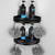 preiswerte Badezimmerregale-Duschcaddy, Duschaufbewahrungsregal, Dreieck, schwarze Eckregale, an der Wand montierter Shampoohalter aus Aluminium, kein Bohren, Badezimmerregal-Organizer